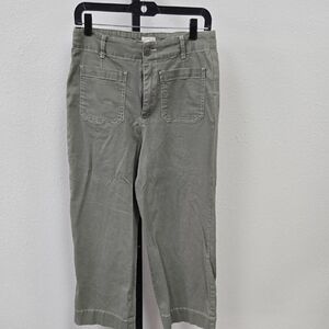 Women's Wide Leg Pants in Olive Green
